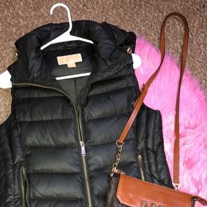 Michael Kors Puffer Vest W/ detachable hood